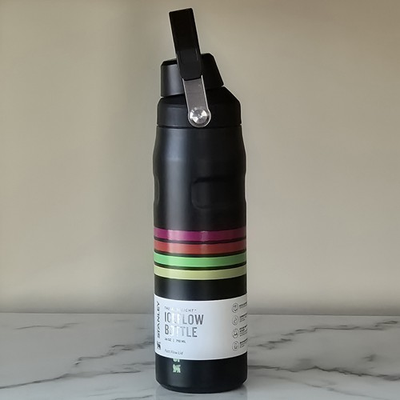 #ad NWT Stanley 24oz AeroLight IceFlow FlipStraw Neon Multi Mesh Stripe Bottle $27.00