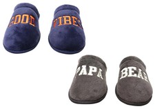 Mens Dearfoams Comfortable Novelty Terry Scuff Slippers - ModeShoesAU