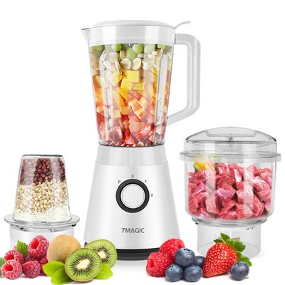 1500ML 3-in-1 Blender   Meat Grinder, Chopper & Juicer for Smoothies, Ice Crus