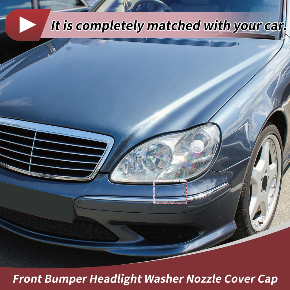 Tapa de cubierta de boquilla de arandela de parachoques delantero izquierdo para Mercedes-Benz S600 Foto 2 de 4