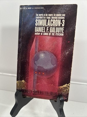 Simulacron-3 by Daniel F. Galouye Bantam Books Vintage Sci-Fi Damaged Wear