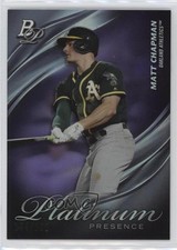 2019 Bowman Platinum Wal-Mart Presence Purple Foil /250 Matt Chapman #PP-4 y0i