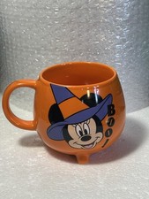 Disney Minnie Mouse Halloween Orange Cauldron Mug Dishwasher Microwave Safe VGC