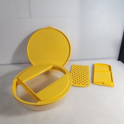 Tupperware Vintage Kitchen Work Unit Mandolin Chopper Slicer Grater Top 5 PC