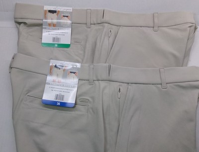 Greg Norman Men's Performance Stretch Golf Short Size 36W or 38W Khaki/Beige