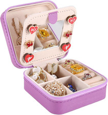 Travel jewelry case Travel jewelry box Travel Jewelry Organizer Small Jewelry Or
