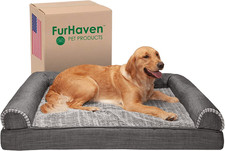 Cooling Gel Dog Bed for Large Dogs W/ Removable Bolsters  Washable Cover, for D