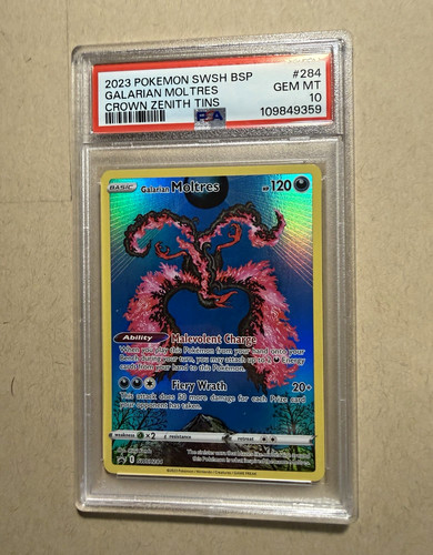 Galarian Moltres graded PSA 10 for sale on eBay