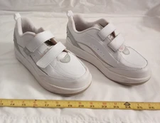 EASY SPIRIT easypro White Leather Sneakers Womens Sz 7.5W Walking tennis Shoe.