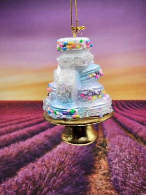NEW MACAROON  WEDDING CAKE CHRISTMAS ORNAMENT DESSERT SWEET FOOD