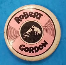 Robert Gordon RARE!! Vintage Victrola Dog Pin/Button/Pinback - 1 x 1 inch