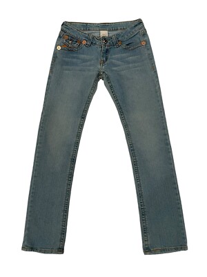 True Religion デニム 25　joey super t True Religion Men's Joey Super T Flap Twisted Seam 1/2