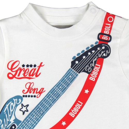Bóboli Boys T-Shirt Rock Guitar White Size 74 - 92 - Picture 11 of 16