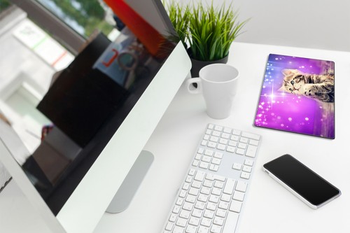 Silent Monsters Gaming und Office Mauspad 24 x 20cm Mousepad Katze Tiermotiv Cat - Bild 3 von 4