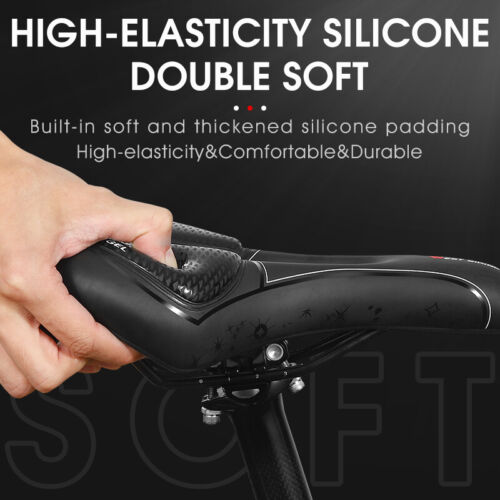 Sillín de bicicleta de gel de sílice esponja suave cojín de ciclismo asiento sillín asiento de bicicleta MTB - Imagen 5 de 15