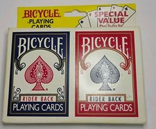 BICYCLE 808 Rider Back Double Pack Red & Blue Poker Cards