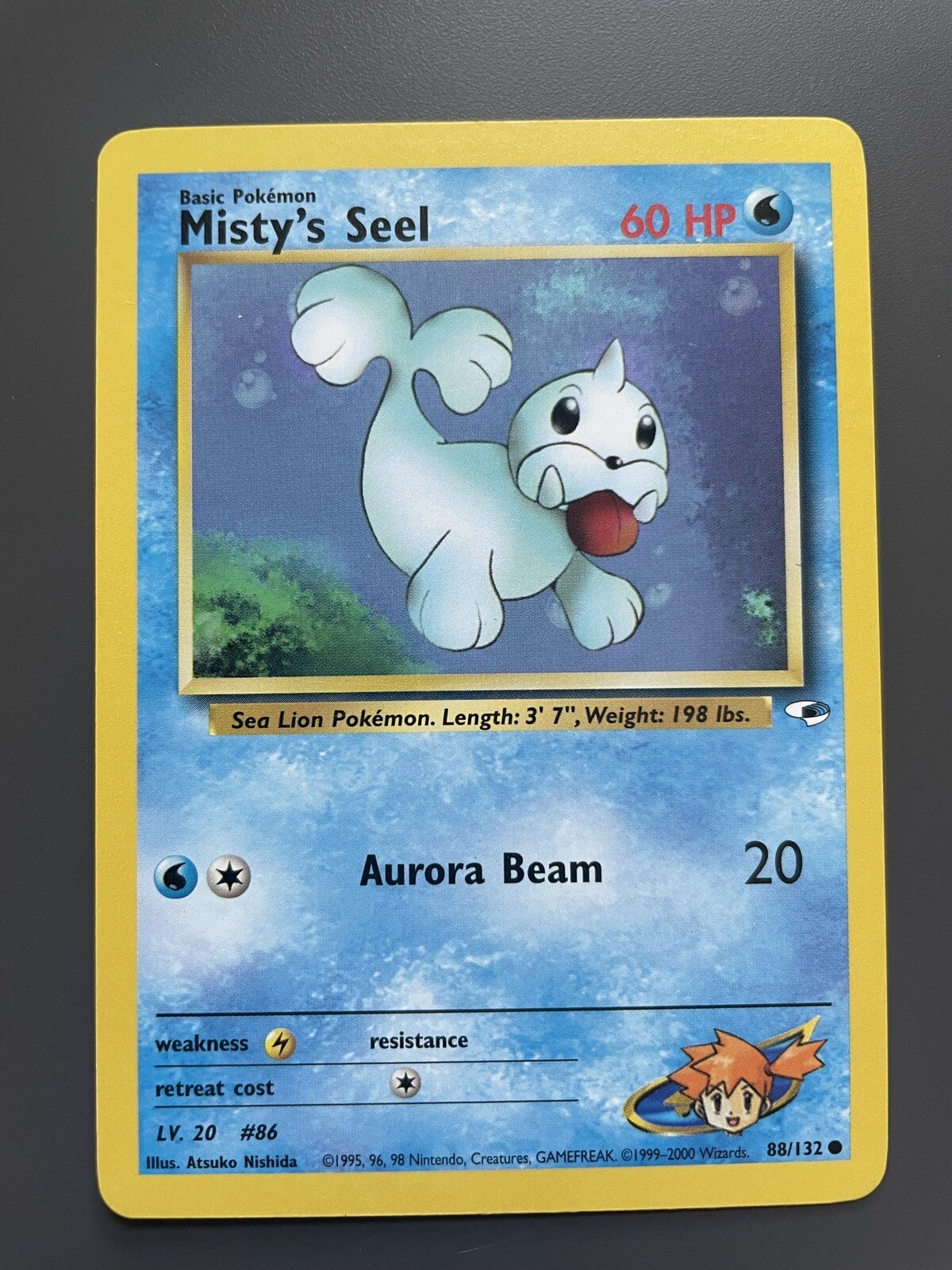 Pokemon TCG Misty's Seel Gym Heroes 88/132 Unlimited