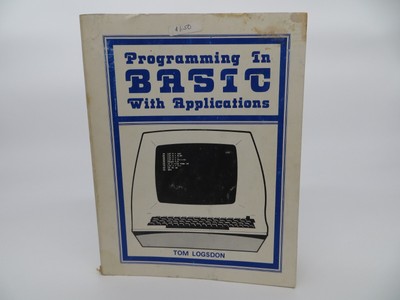 PROGRAMMING IN BASIC WITH APPLICATIONS BY Tom Lagsdon vintage computer book 1977