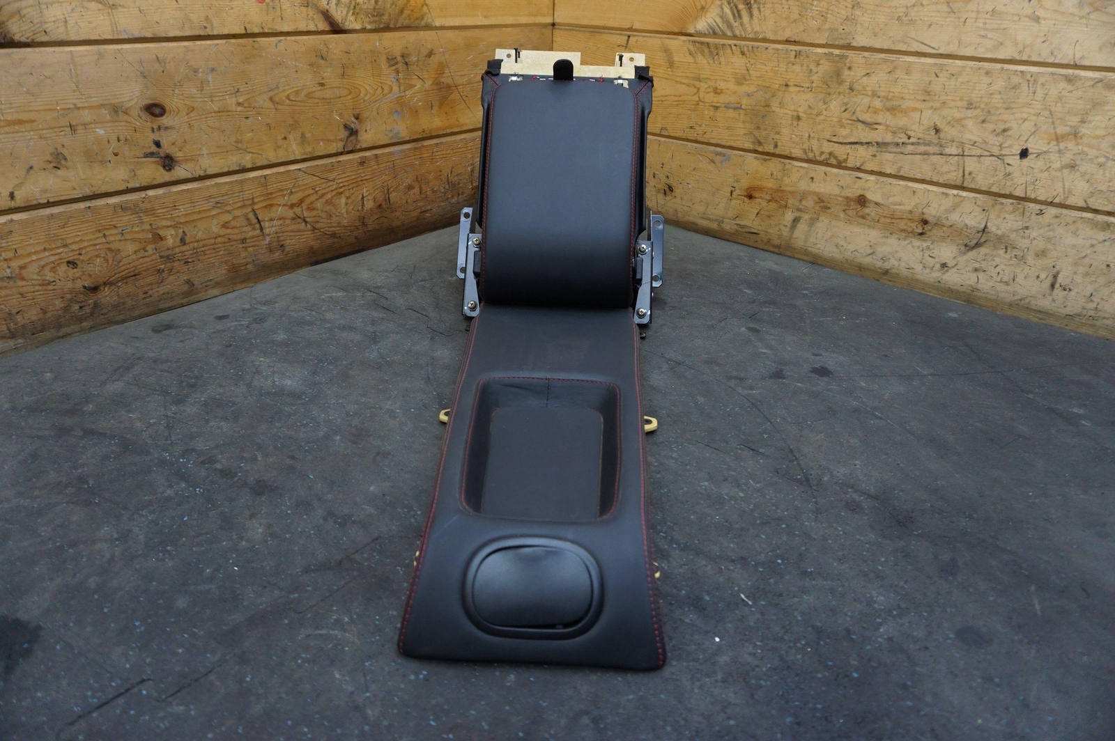 Rear Center Console Armrest Black Red Stitch 67005300 66976700 Ferrari 612
