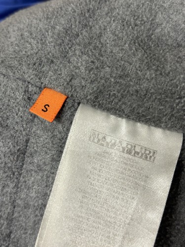 NAPAPIJRI Mens Small Fleece Lined Rain Forest Zip Jacket Smock Taped Seams Blue - Picture 19 of 24