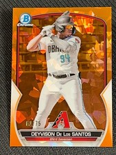2023 Bowman Chrome GOLD REFRACTOR PROSPECT ROOKIE Deyvison De Los Santos 60/75