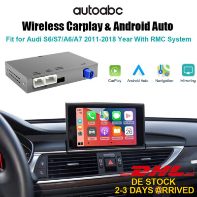 Wireless Carplay Android Auto Nachrüstung Kit für Audi A6 S6 A7 C7 RMC 2011-2018