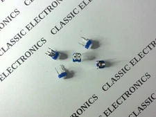 Lot of 100K Ohm (104) Horizontal Trimmer Resistor .1 Watt PCB Mount