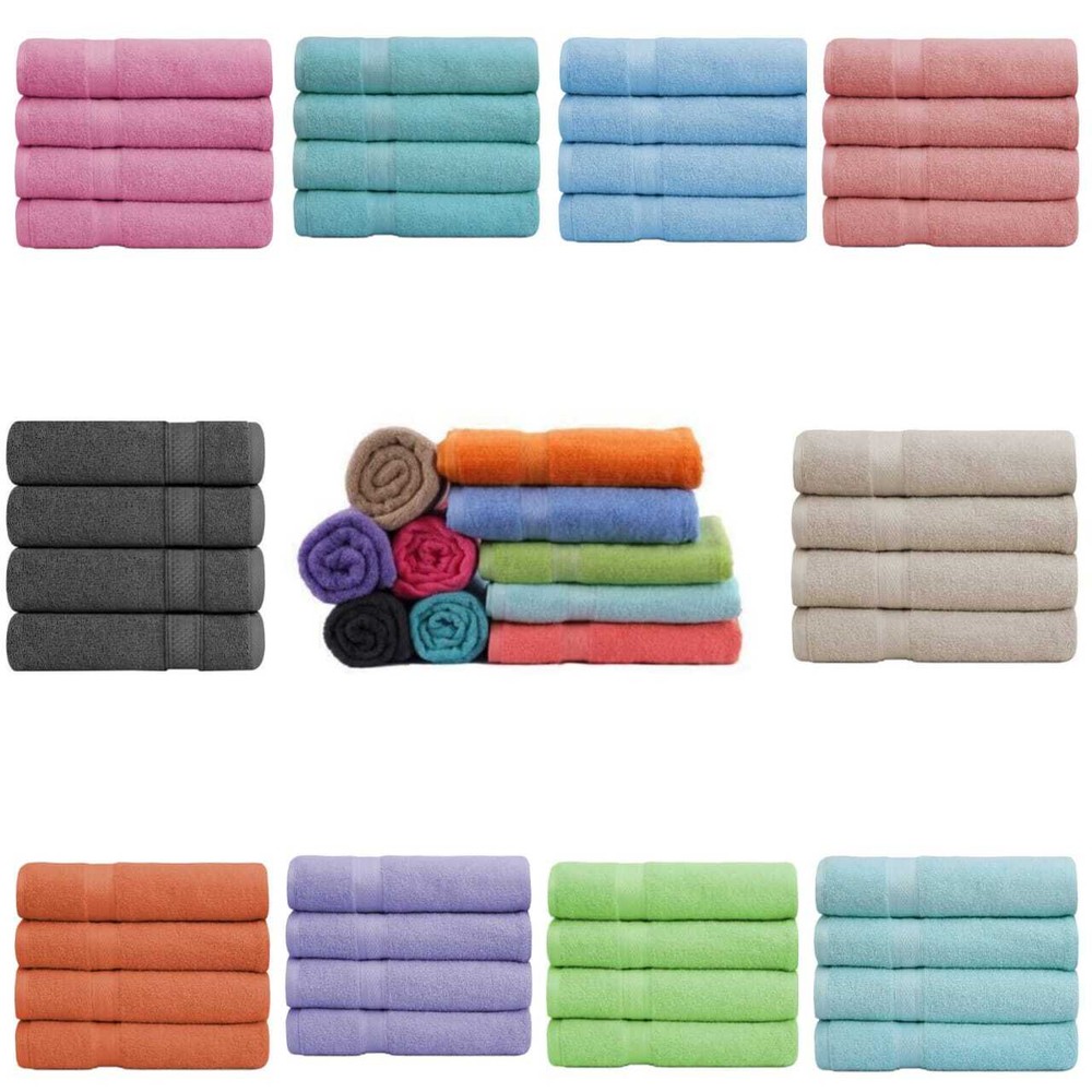 Luxury 500 GSM Bath Towel Set Super Absorbent Combed Cotton 27x54