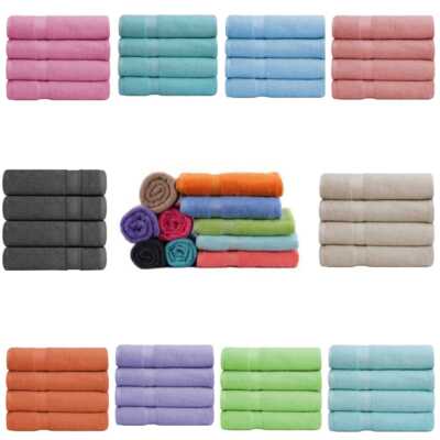 Bath Towels Luxury Combed Cotton Set 27x54 Inch Super Absorbent 500 GSM
