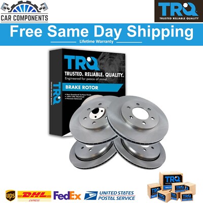 TRQ Front & Rear Brake Rotors For 2003-2006 Ford Expedition Lincoln Navigator