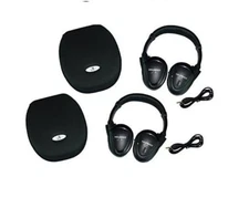 2 Fold In Wireless Headphones For Chrysler  Vehicles Rear DVD New Headsets