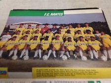 POSTER NANTES 1991 DESAILLY BURRUCHAGA LE GUEN MARRAUD PEDROS OUEDEC LOKO FERRI