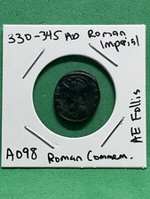 330-345 AD Roman Imperial Constantine “She-Wolf And Twins” Commem. AE Follis