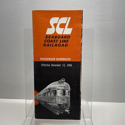 SCL SEABOARD COAST LINE RAILROAD December 13, 1968 PASSAGIERFAHRPLÄNE FAHRPLAN