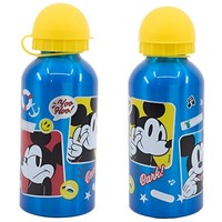 Disney Mickey Maus Alu Sportflasche Wasserflasche Trinkflasche Flasche 400 Ml