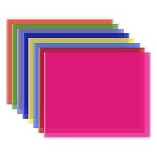 8 Colors/set Transparent Filter 50 40cm/ 20 16in D2V8