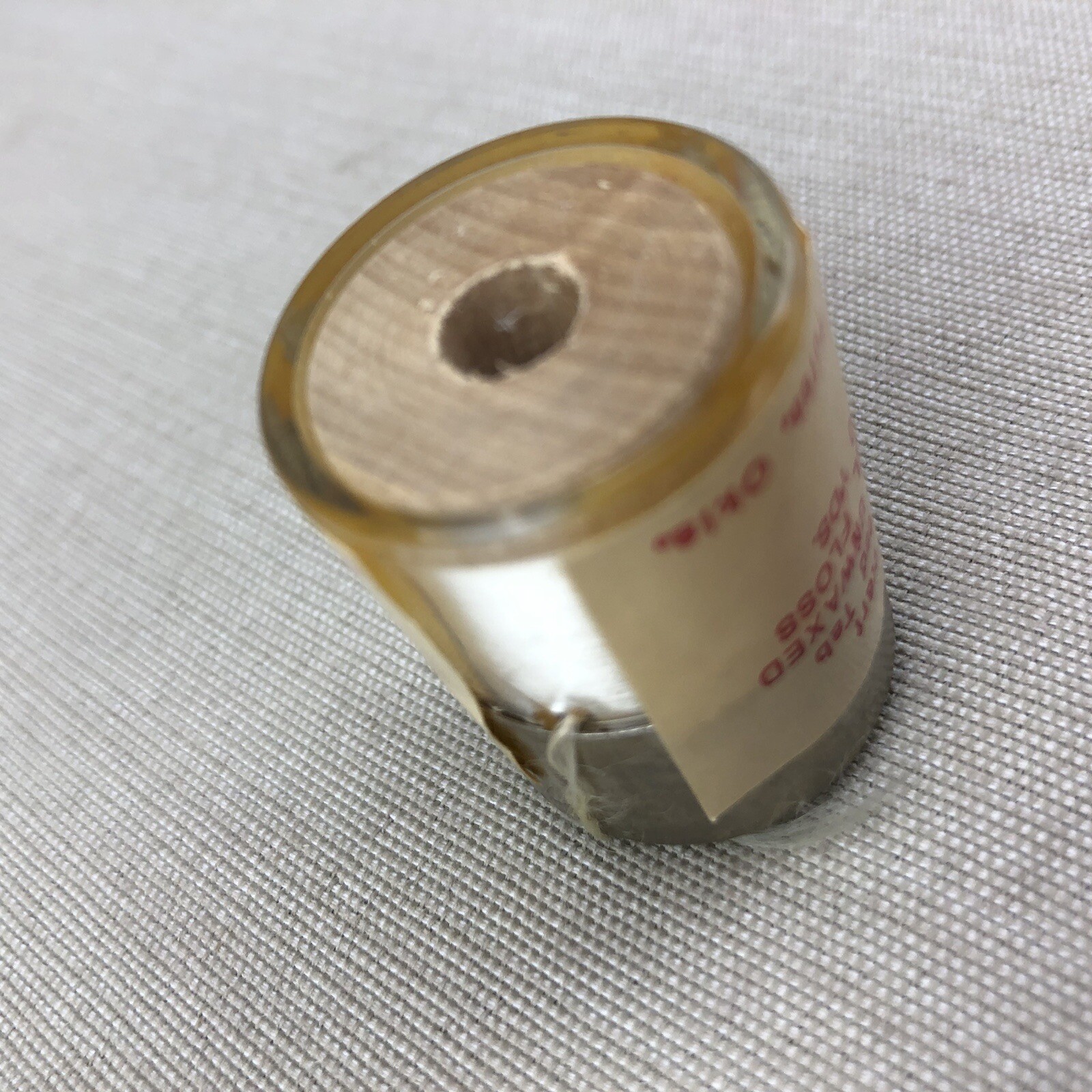 POH Vintage Professional Unwaxed Dental Floss Wooden Spool w Tin Top