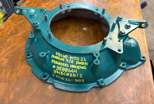VOLVO FLYWHEEL HOUSING #3580664/3713C08B/2 TMD22 MARINE 4CYL DIESEL 868806 - Foto 2 di 8