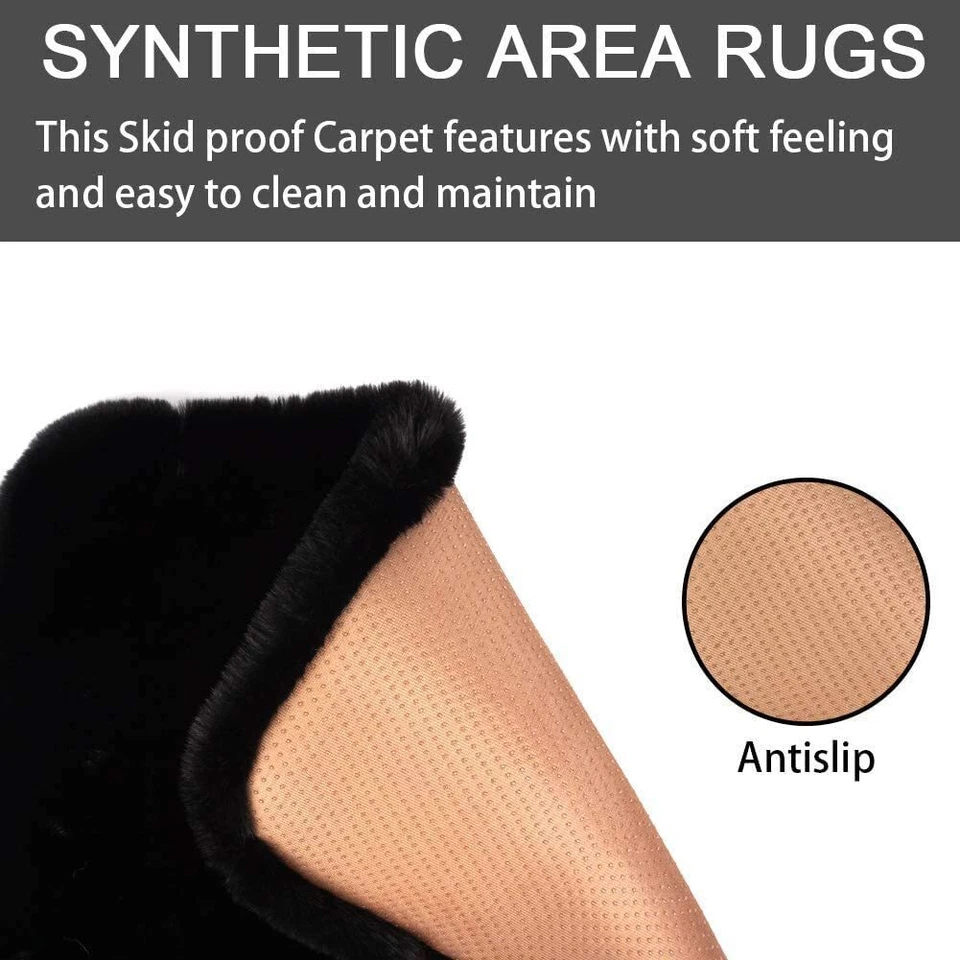 for Mitsubishi Fluffy Car Seat Covers Front 2 Seats Cushion Soft Non-Slip Warm - Image 4 of 4