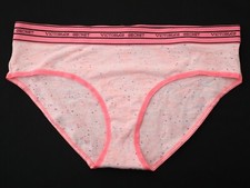 NEW Victoria's Secret VTG 2015 2016 Thick Logo Cotton Hiphugger Panty LARGE
