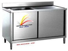 Lavello 100x60x85cm  100% Acciaio Inox AISI 304 Lavatoio 1 Vasca Professionale