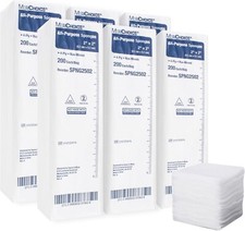 Gauze Pads 2x2, 4-Ply Non Woven Gauze Sponge, Non Sterile Gauze