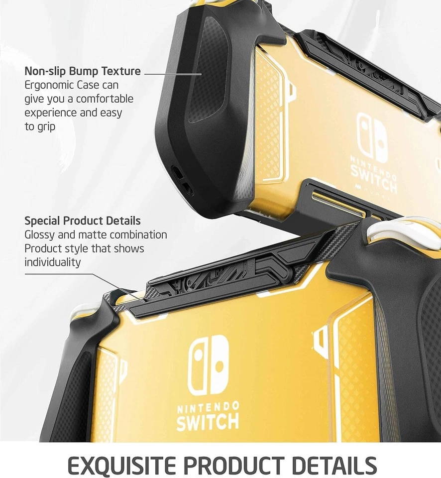Mumba Grip Case for Nintendo Switch Lite 2019 TPU Protective Portable Back Cover - Image 4 of 4
