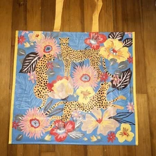 REUSABLE SHOPPING TRAVEL TOTE BAG LEOPARDS ECO FRIENDLY TJMAXX NEW
