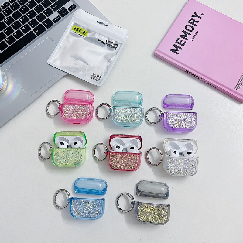 Glitter Bling Ring Clip Case for AirPods Pro 1 2 3-image