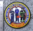 VTG ORIGINAL WTC 9-11 WTC NYFD FIRESTORE EMS POLICE 5" IRON-ON PATCH