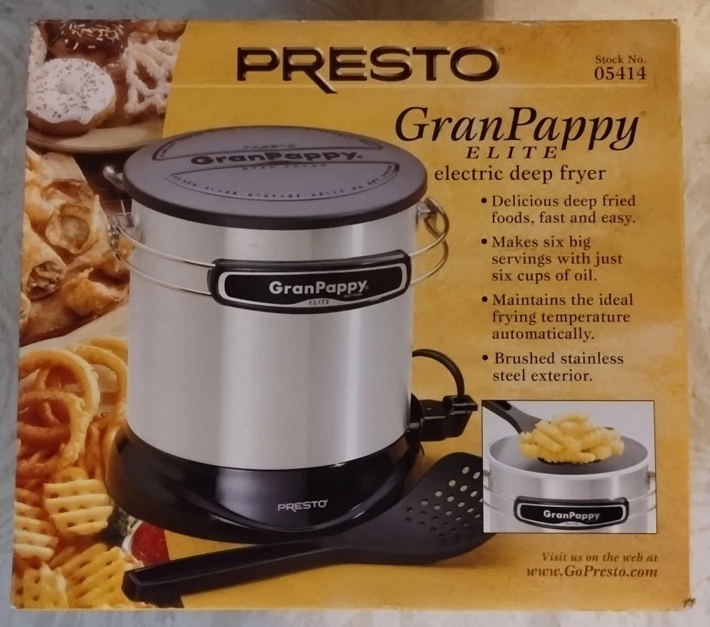 Presto GranPappy Elite 05414 Electric Deep Fryer 6-Cup NIB 