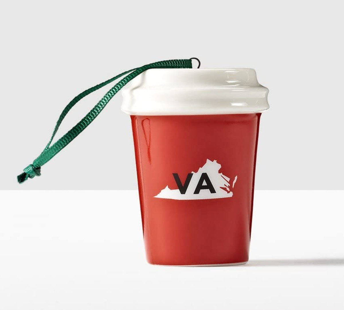 New 2016 Starbucks Virginia Red Holiday Tumbler Mug Cup Christmas Tree  Ornament