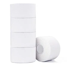 Athletic Tape 2/5 Pack White Sport Tape,Very Strong No Sticky Residue Wrist Ankl