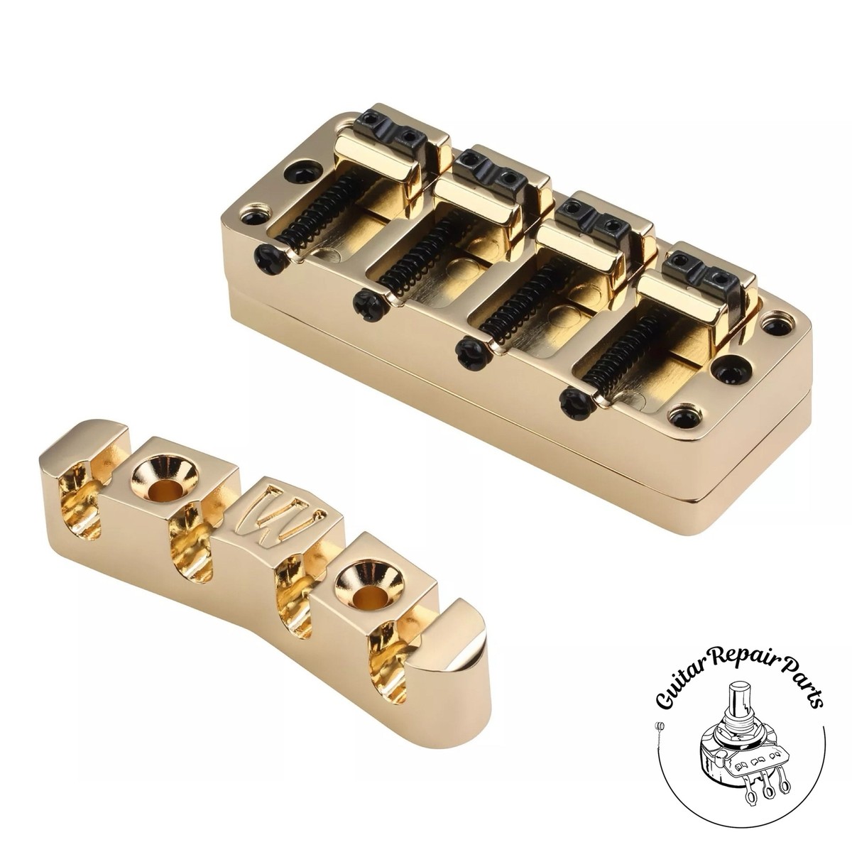 【ずく】warwick Warwick 2-Piece 3D Bridge & Tailpiece, 4-String, SP W 30116